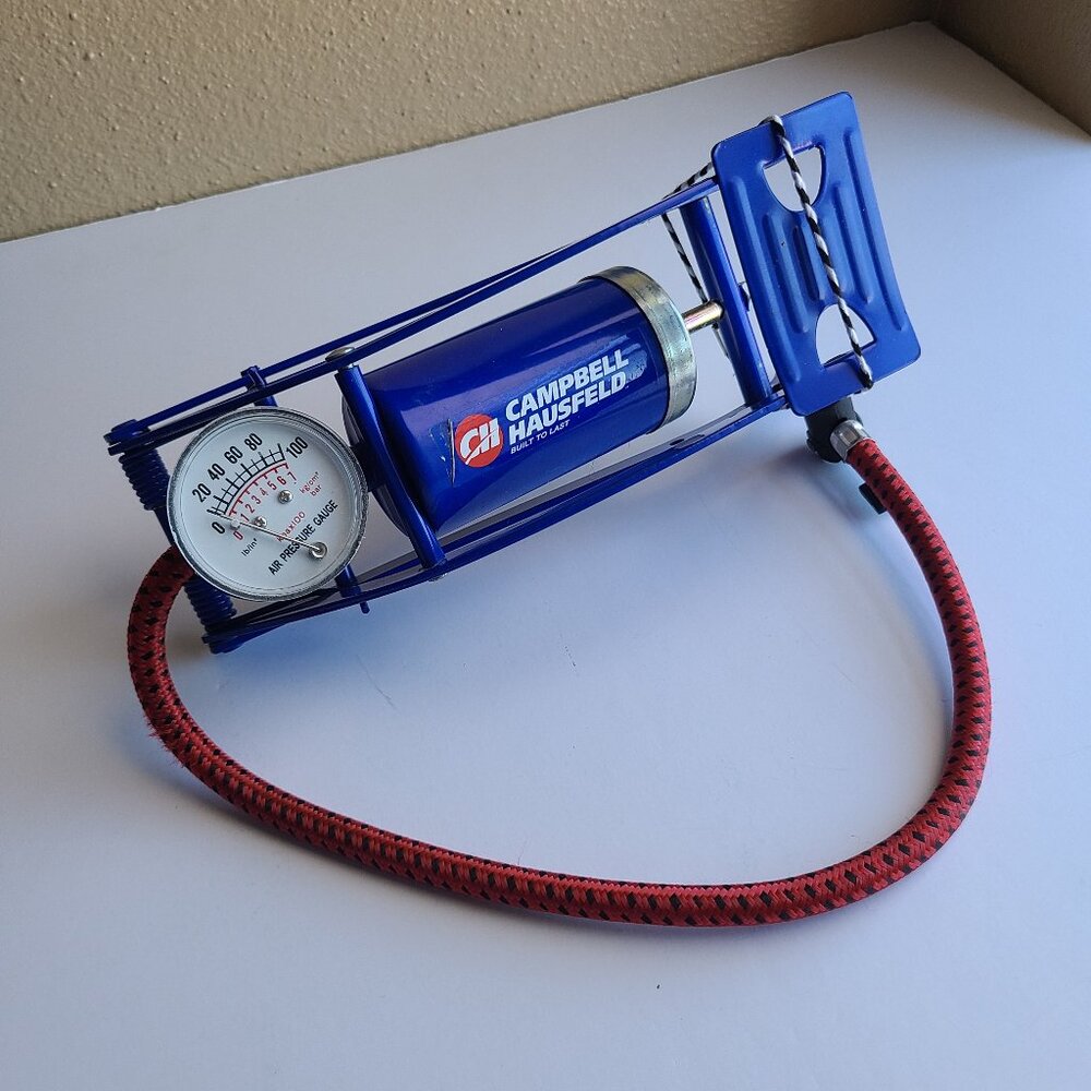 Step On Air Pump Floor Foot Single Cylinder with Pressure Gauge for Tires Balls